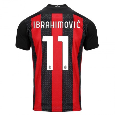Billiga Fotbollströjor AC Milan Zlatan Ibrahimovic 11 Hemma tröja 2020/21 Kortärmad